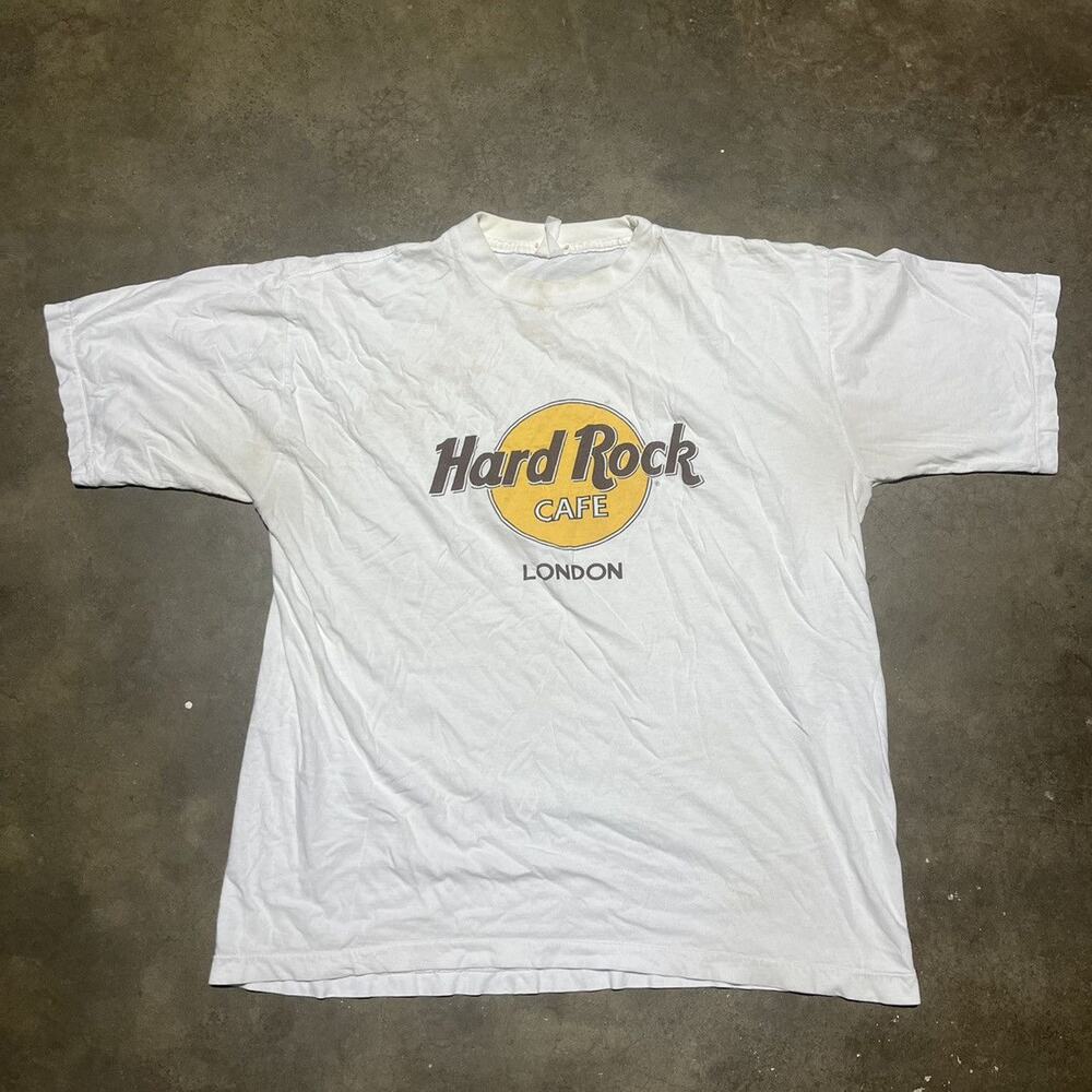 Vintage 90s Hard Rock Cafe London White T-Shirt